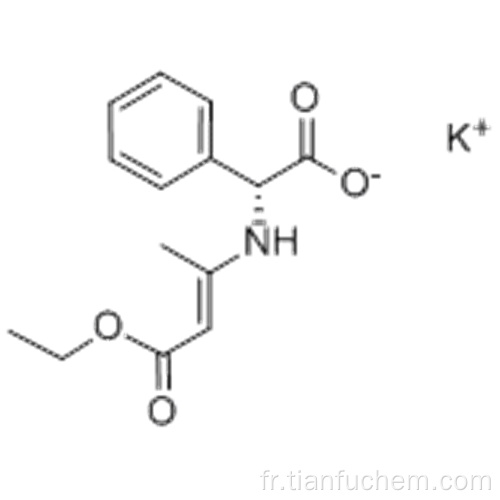 Potassium (R) - [(3-éthoxy-1-méthyl-3-oxoprop-1-ényl) amino] phénylacétate CAS 961-69-3